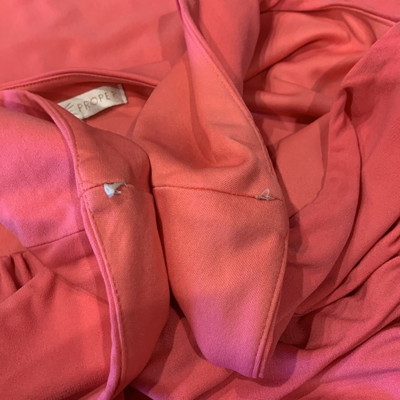 Boston Proper Vibrant Pink Flowy Boat Neck Dress, Size 8 - Picture 7 of 8